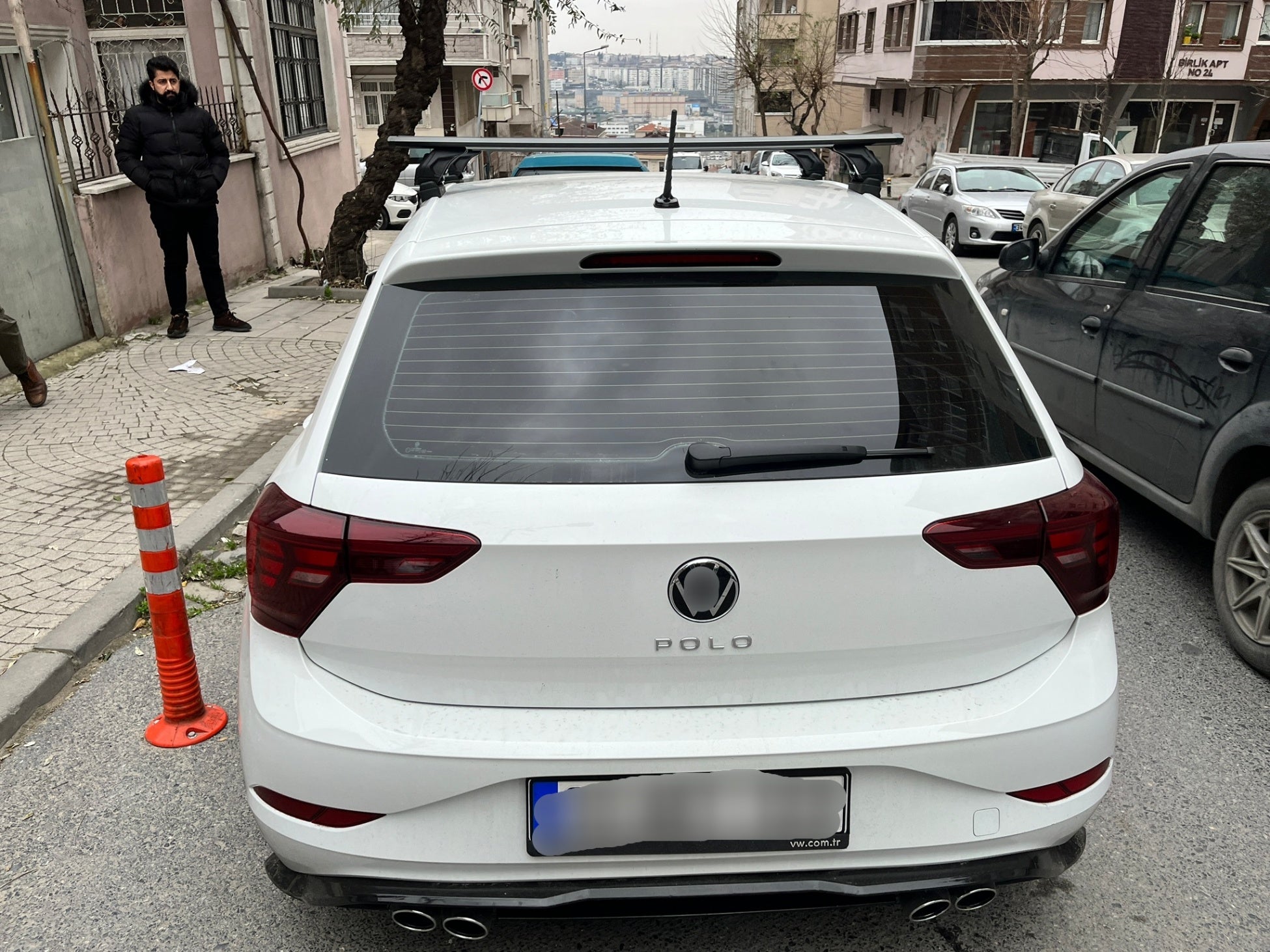 For Volkswagen Polo 5D 2014-2018 Roof Rack Cross Bar Metal Bracket Normal Roof Alu Black For Volkswagen Polo 5D 2014-2018 Roof Rack Cross Bar Metal Bracket Normal Roof Alu Black